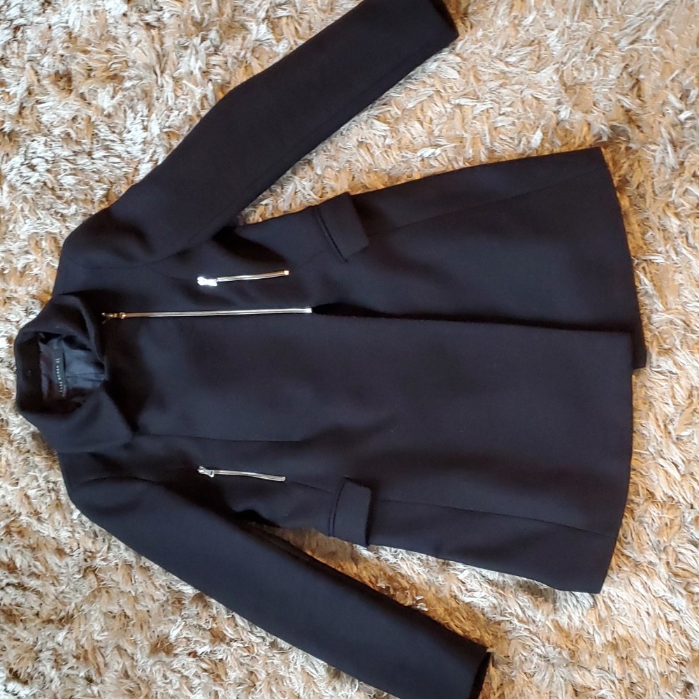 ZARA WOMAN black coat - Picture 6 of 11